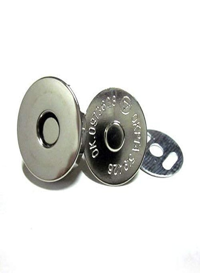 Nimida™ Magnetic Button Snaps Clasps Fasteners Closure 14 mm - 10 Sets Nickle/Silver - for Sewing, Clutch, Purses, Tote, Handbags, Clothes, Leather - Image 2